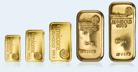 Goud per gewicht