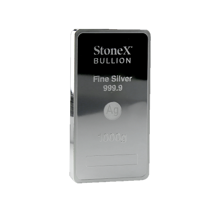 1 kilo zilveren StoneX muntbaar (coinbar)