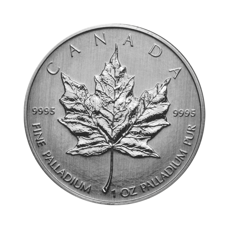 1 troy ounce palladium Maple Leaf munt