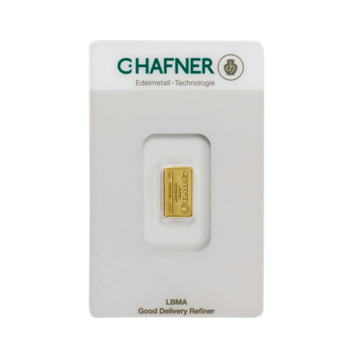 1 gram goudbaar C. Hafner