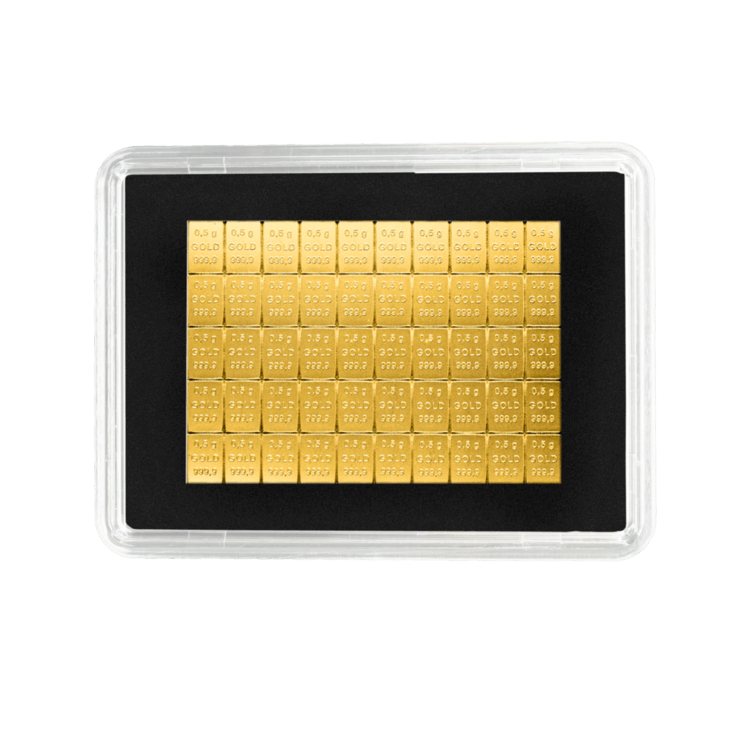 50x 0,5 gram gouden CombiBar