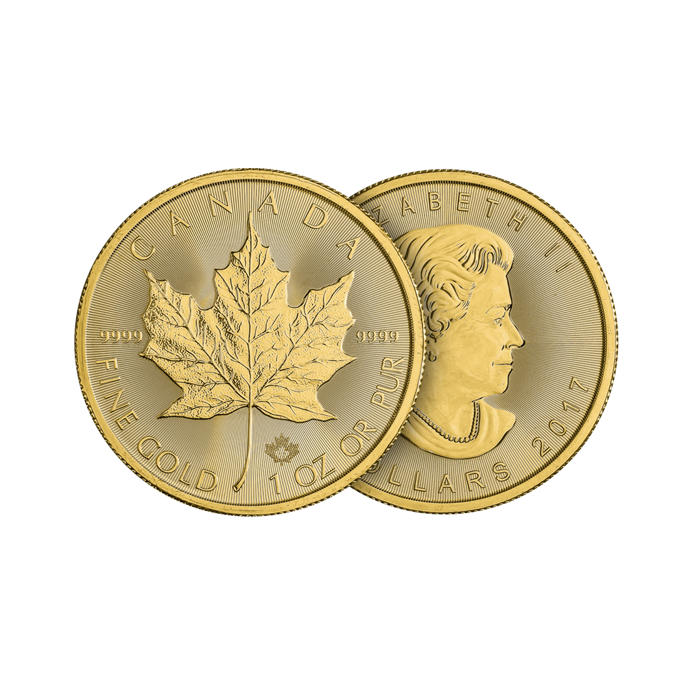 1 troy ounce gouden Maple Leaf munt