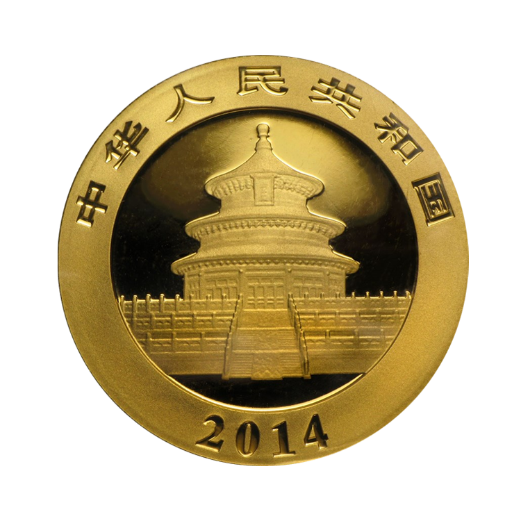 1/10 troy ounce gouden Panda munt