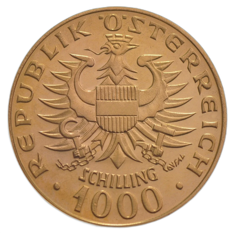 Gouden munt 1000 schilling Babenberger