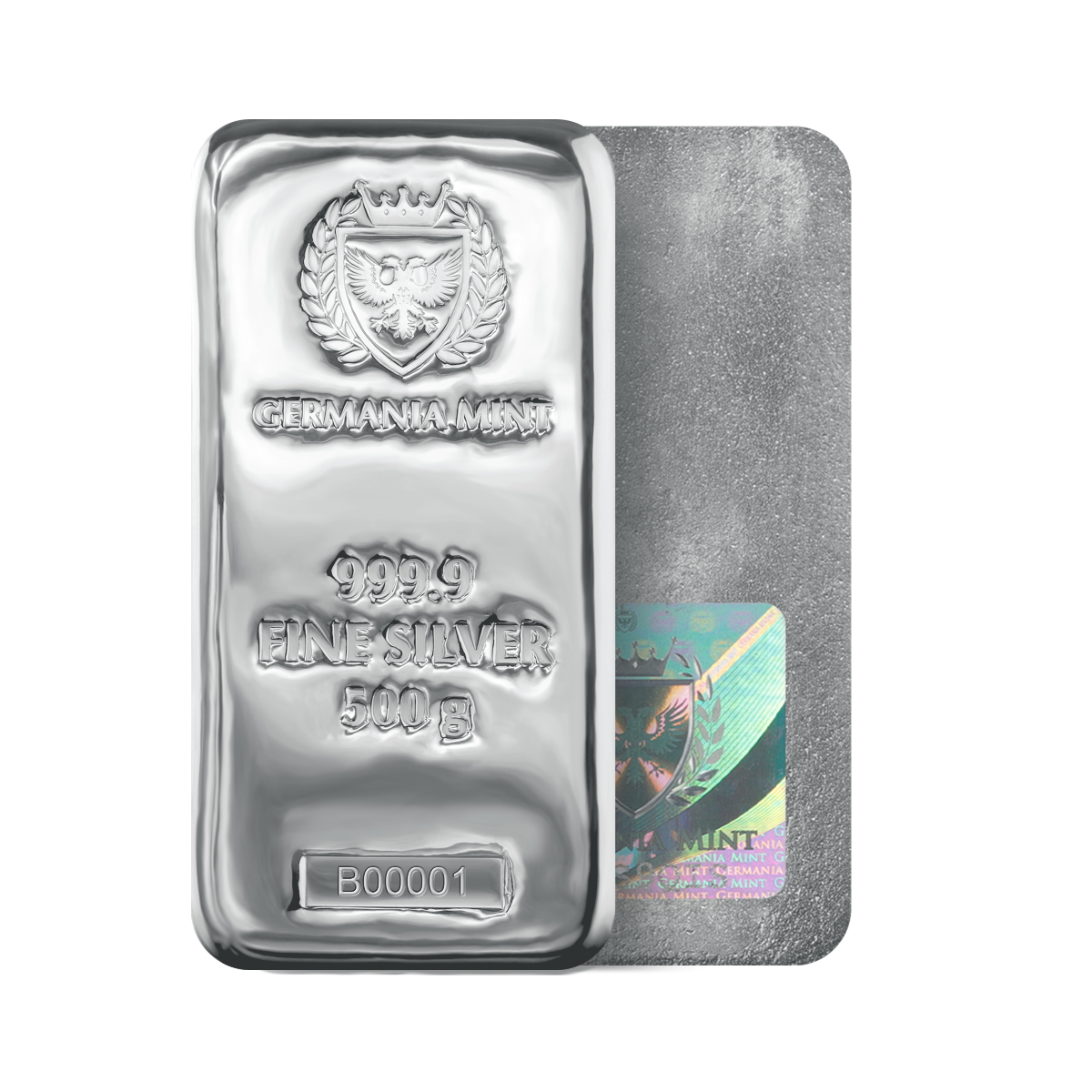 Zilverbaar 500 gram Germania Mint