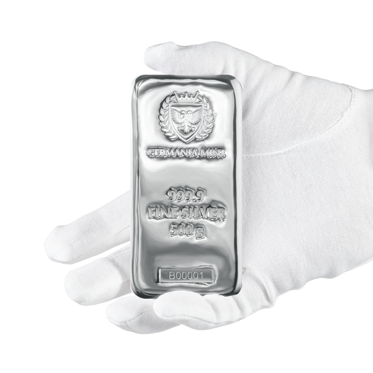 Zilverbaar 500 gram Germania Mint