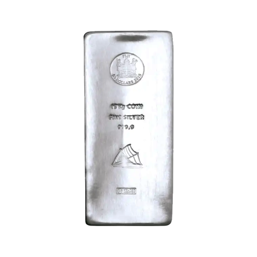 15 kilo zilveren Fiji muntbaar (coinbar)