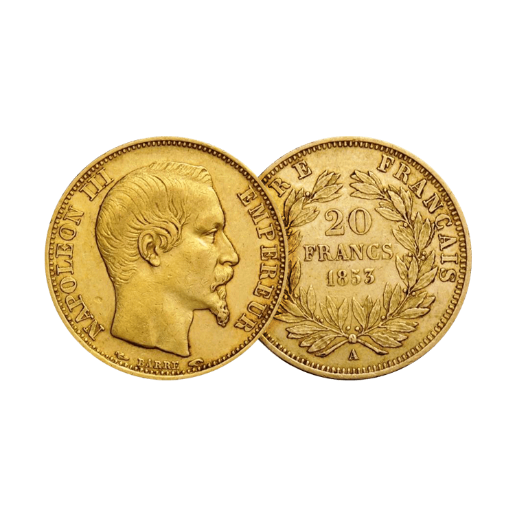 Gouden 20 Franc Napoleon III