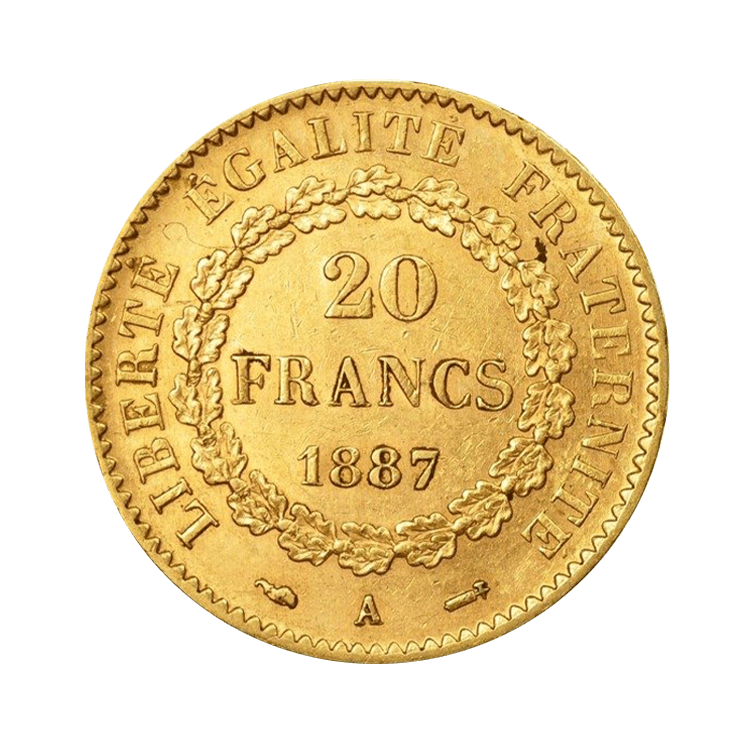 Gouden 20 Franc Genie munt