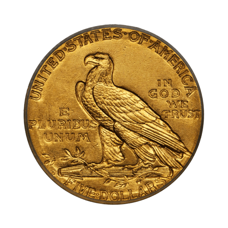 Gouden $5 Indian Head munt
