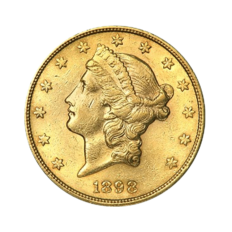 Gouden $5 Liberty Head munt