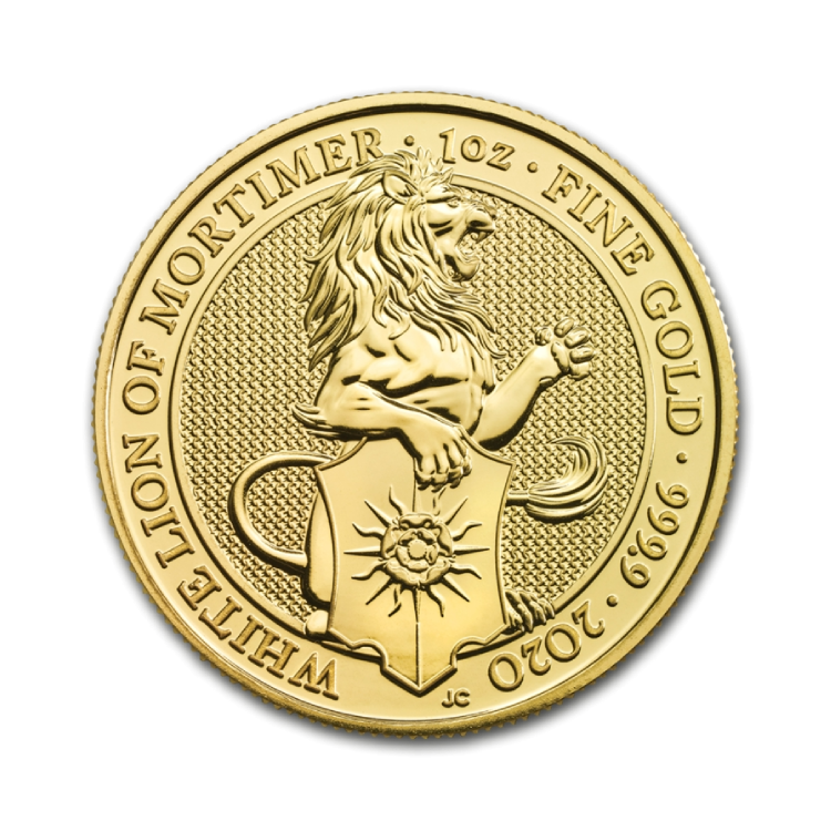 1 troy ounce gouden Queens Beasts munt