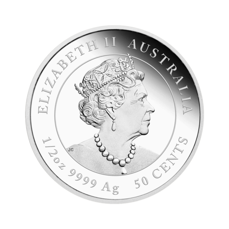 1/2 troy ounce zilveren Lunar munt