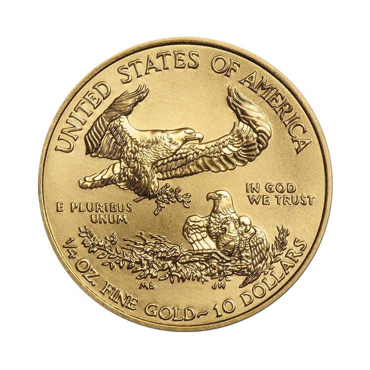 1/4 troy ounce gouden American Eagle munt