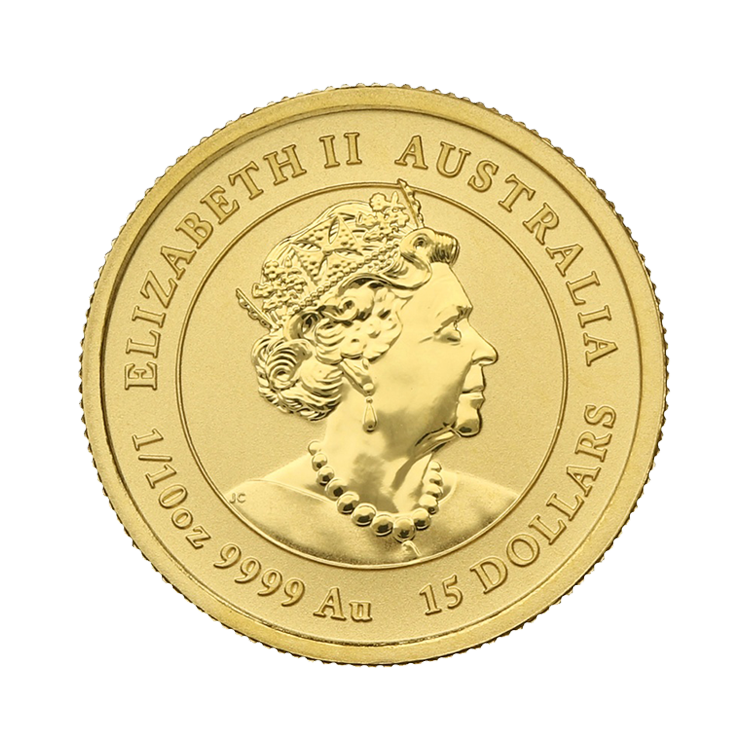 1/10 troy ounce gouden Lunar munt