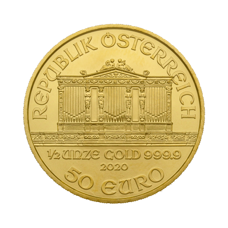 1/2 troy ounce gouden Philharmoniker munt