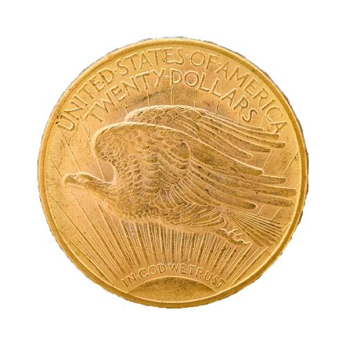 Gouden $20 Double Eagle St. Gaudens munt