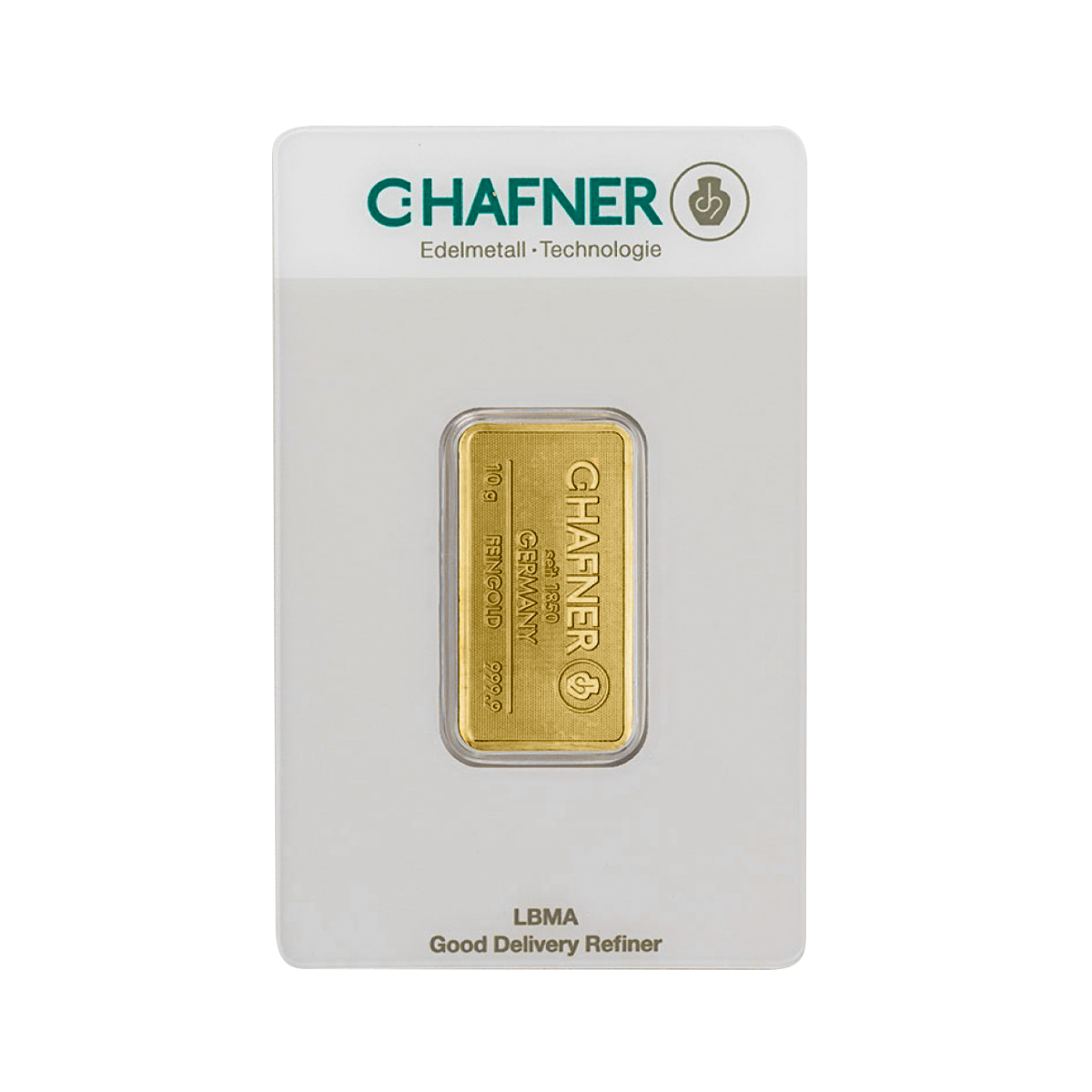 10 gram goudbaar C. Hafner