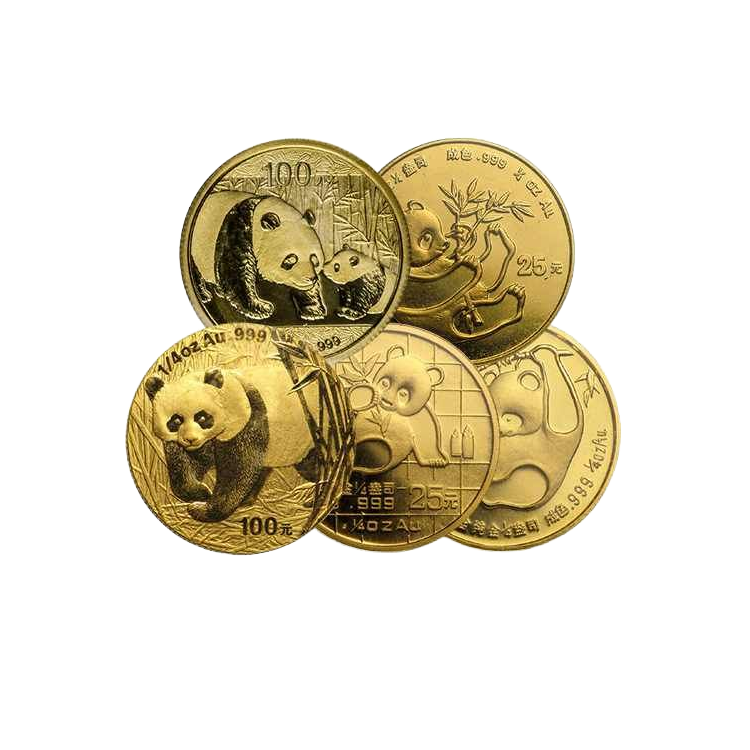 1/4 troy ounce gouden Panda munt