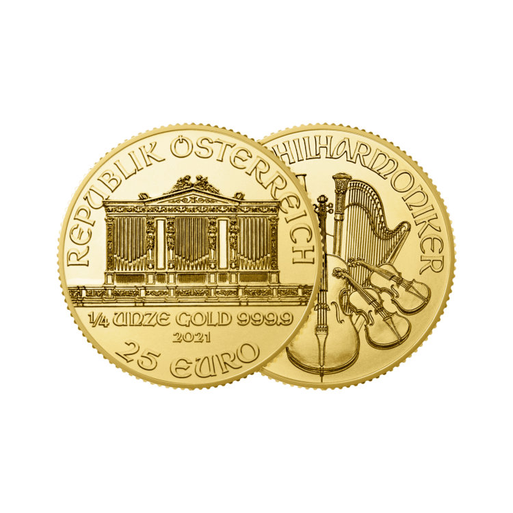 1/4 troy ounce gouden Philharmoniker munt