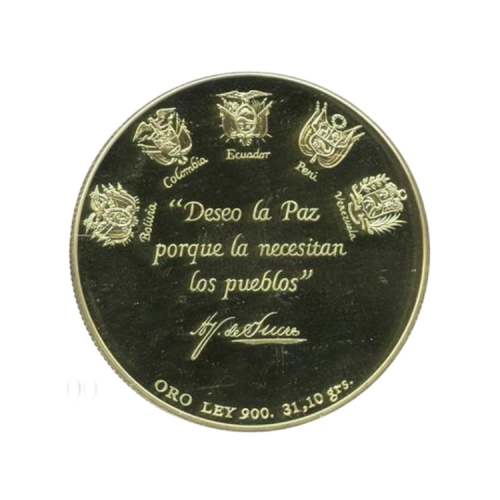 Gouden Sucre Bicentenario munt 1995