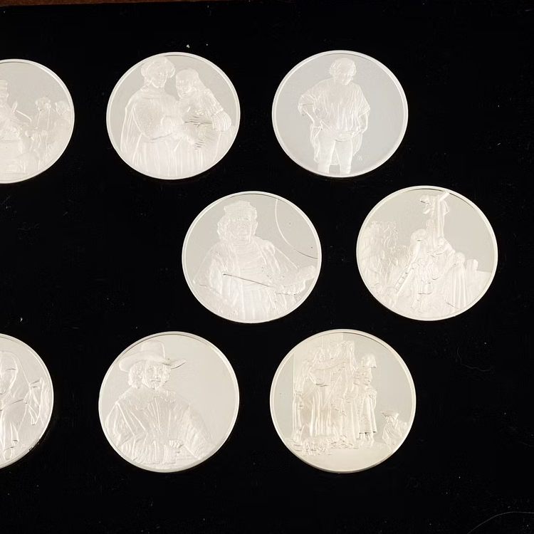 Franklin Mint - Grootste Meesterwerken van Rembrandt in zilver