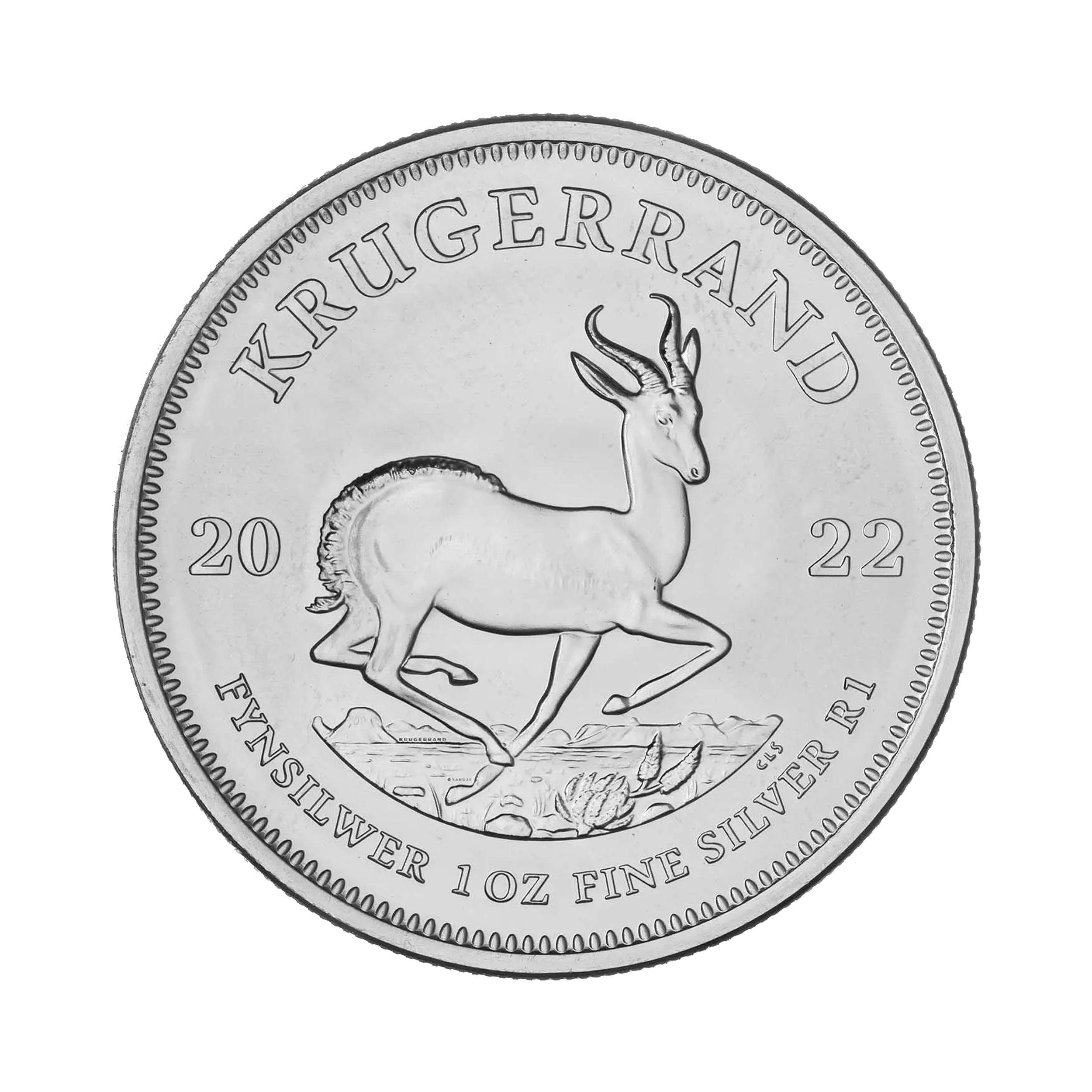 1 troy ounce zilveren Krugerrand munt