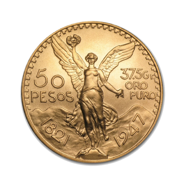 Gouden 50 pesos munt Mexico