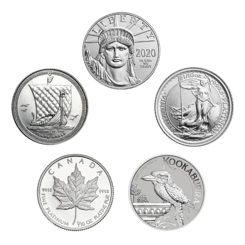 1/10 troy ounce platina munt