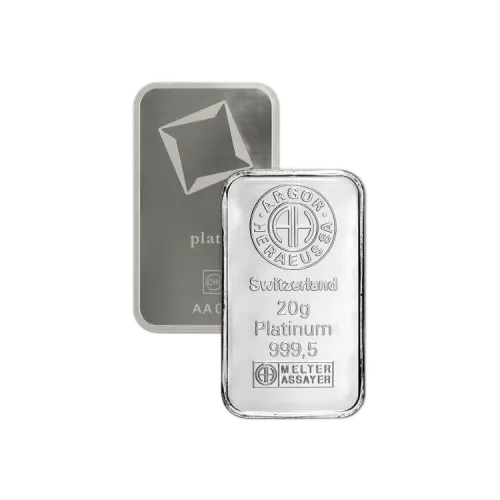 20 gram platina baar