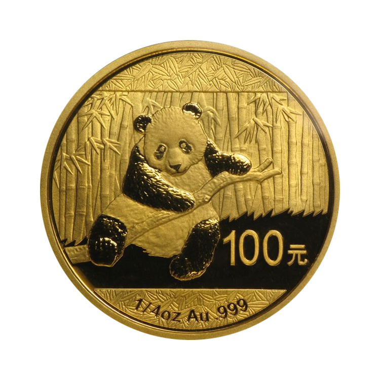 1/4 troy ounce gouden Panda munt