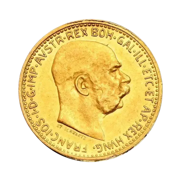 Oostenrijkse gouden 10 Corona munt