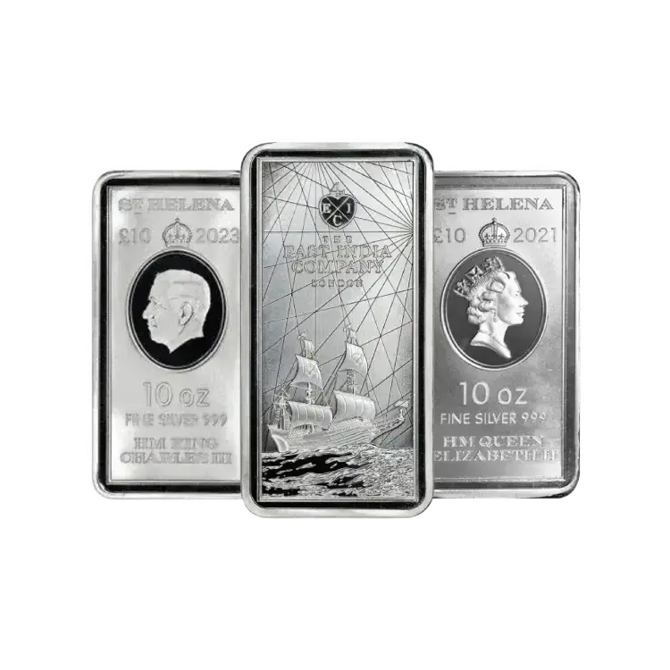 10 troy ounce zilveren muntbaar (coinbar)