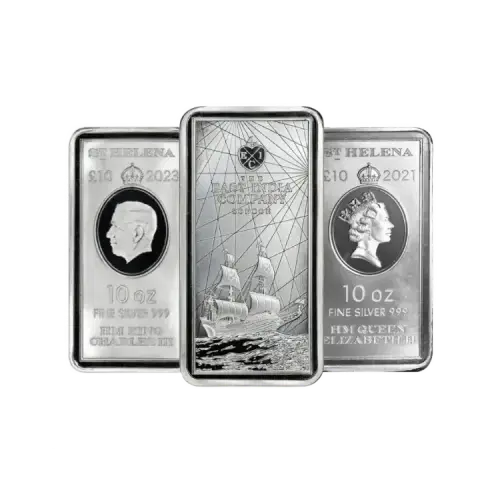 10 troy ounce zilveren muntbaar (coinbar)