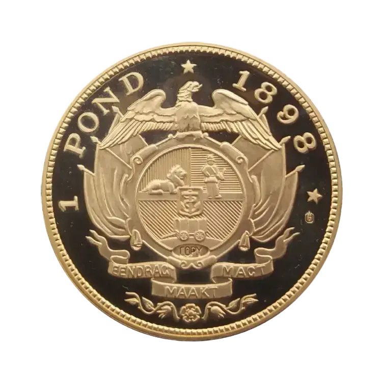 Gouden 1 Pond munt uit Zuid-Afrika