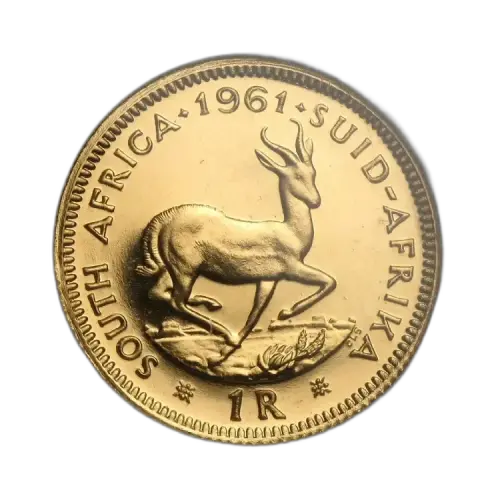 Gouden 1 Rand munt uit Zuid-Afrika