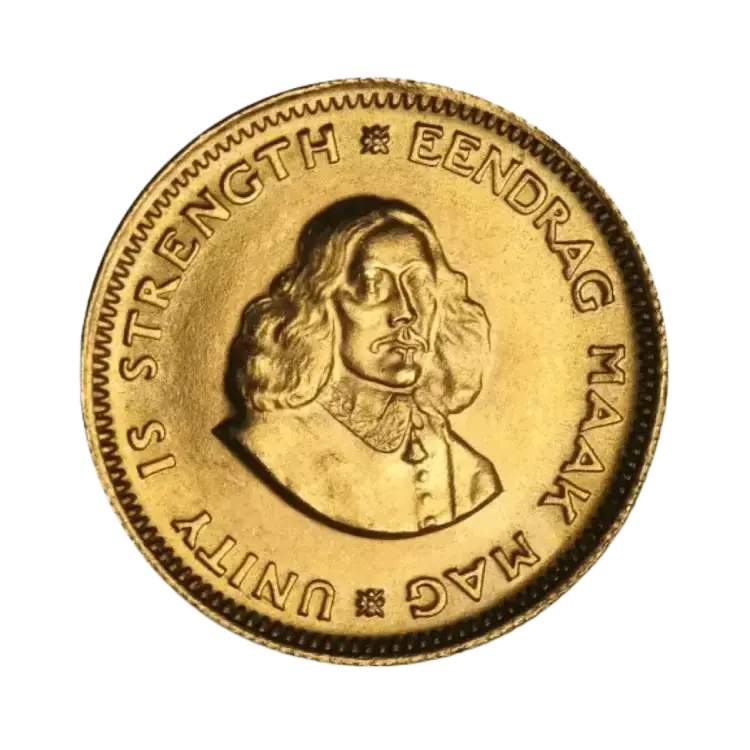 Gouden 1 Rand munt uit Zuid-Afrika