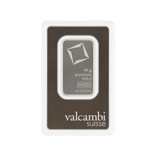 50 gram platinabaar diverse producenten