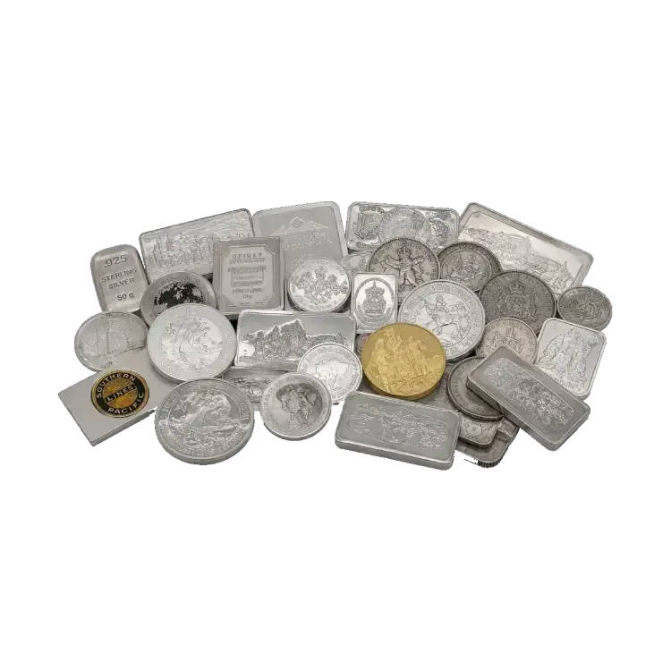 1 kilo sterling zilver (brutogewicht 1.081 gram)