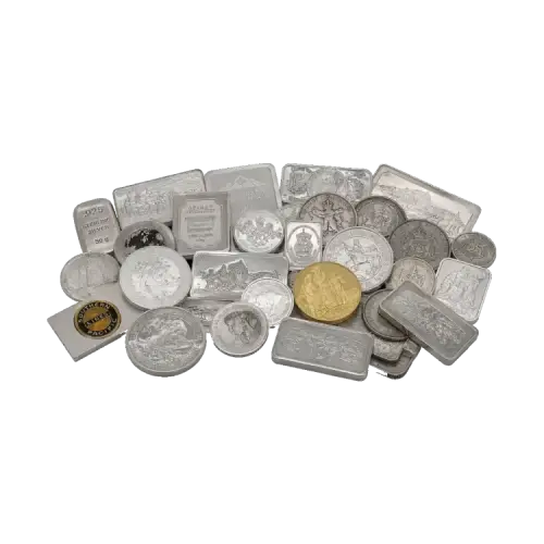 1 kilo sterling zilver (brutogewicht 1.081 gram)