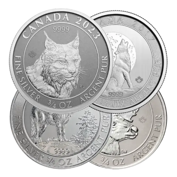 3/4 troy ounce zilveren munt diverse producenten