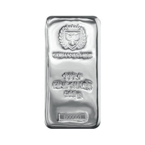 Zilverbaar 500 gram Germania Mint