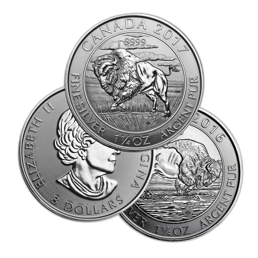 1,25 troy ounce zilveren munt diverse producenten